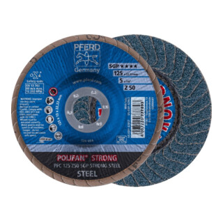 PFERD POLIFAN-Fächerscheibe PFC 125 Z50 SGP STRONG STEEL