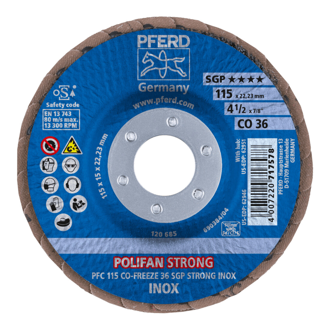 PFERD TOOLS Fächerschleifsch. STRONG CO SGP K36
