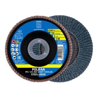 PFERD TOOLS Fächerscheibe POLIFAN PFC Z-BOX 125 mm