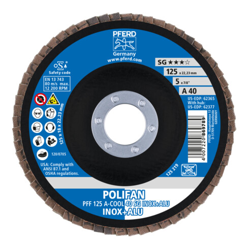 PFERD Fächerschleifscheibe Polifan® PFF