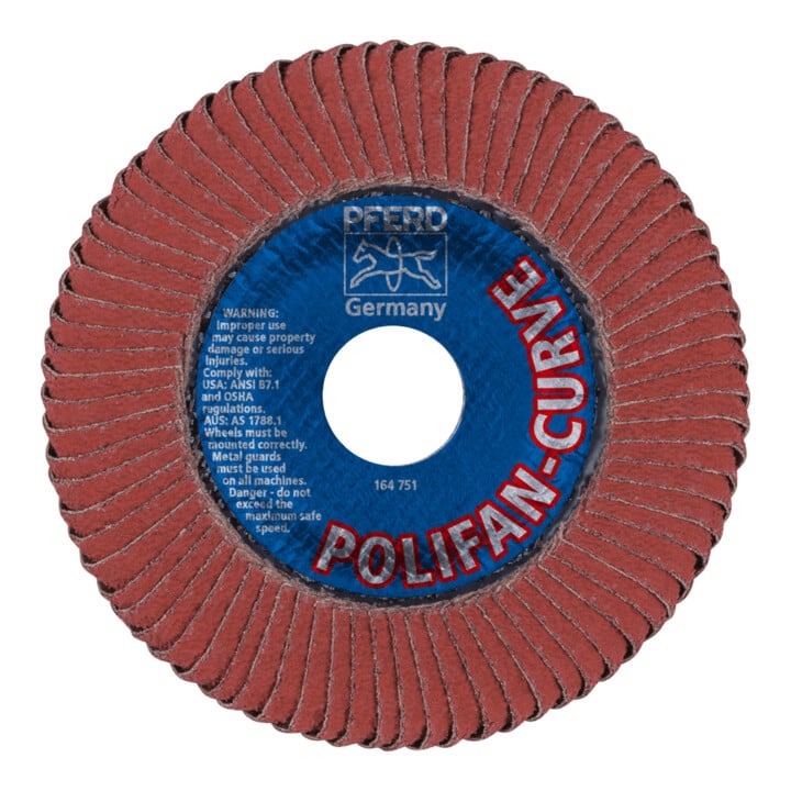 PFERD POLIFAN-Fächerscheiben PFR 115-L A 40 SGP CURVE ALU