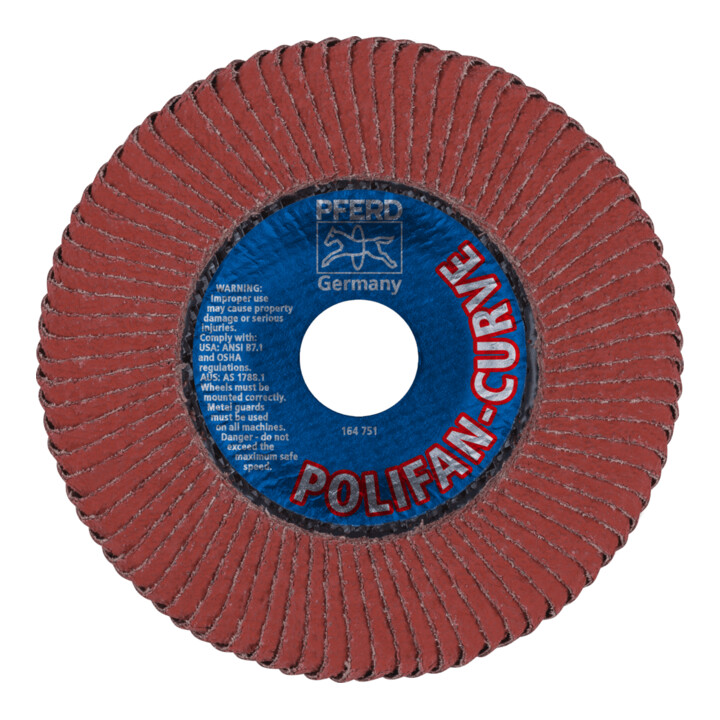 PFERD POLIFAN-Fächerscheiben PFR 125-L A 40 SGP CURVE ALU