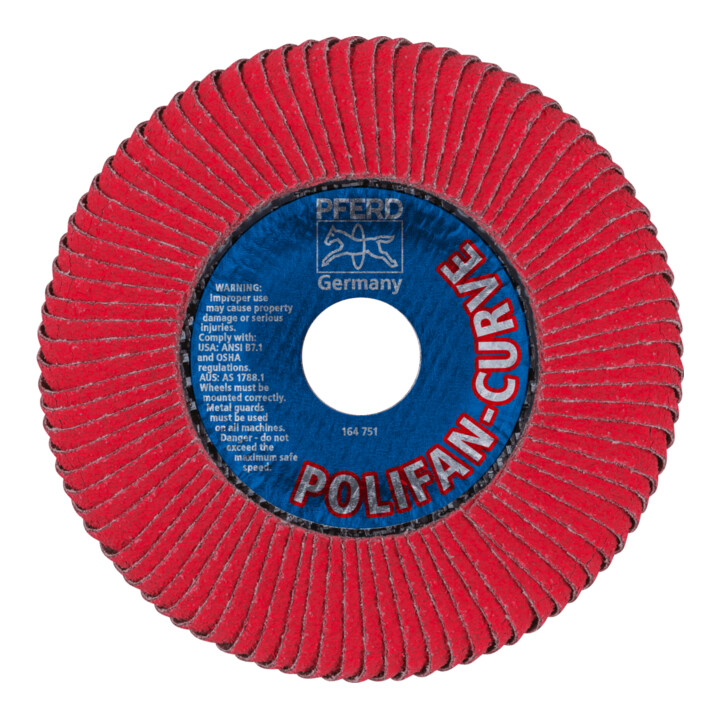 PFERD POLIFAN-lamellenschijf PFR 125-L CO60 SGP CURVE STEELOX