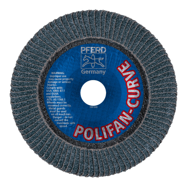 PFERD POLIFAN-lamellenschijf PFR 150-L Z 40 SGP CURVE STEELOX