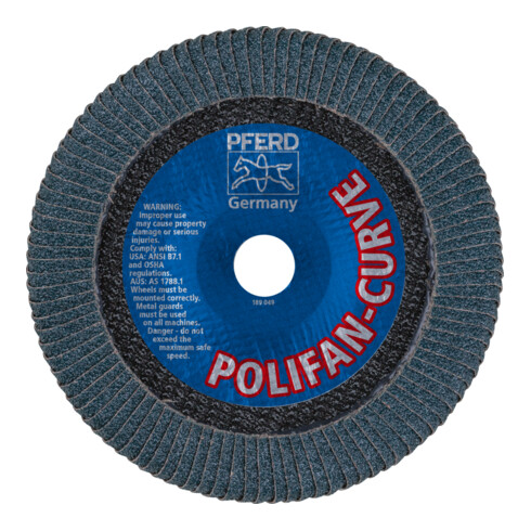 PFERD POLIFAN-lamellenschijf PFR 180-L Z 40 SGP CURVE STEELOX