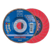 PFERD POLIFAN STRONG Fächerscheibe PFC 115x22,23 mm konisch CO-FREEZE 50 SGP INOX für Edelstahl