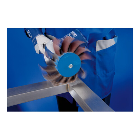 PFERD POLIFLAP Schleifrad Ø 170x60mm Schaft-Ø 12 mm zum Herstellen von Oberflächenstrukturen