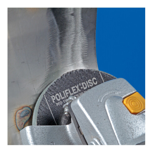 PFERD Poliflex Disc PFD Ø 115x14 mm Bohrung-Ø 22,23 mm Bindung PUR Mittelhart SIC150