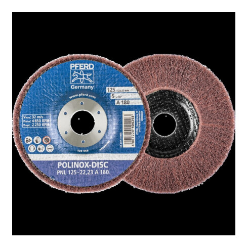Pferd POLINOX Disque abrasif 125x22,23mm A 180