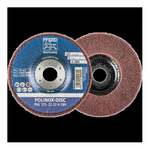 Pferd POLINOX Disque abrasif 125x22,23mm A 280