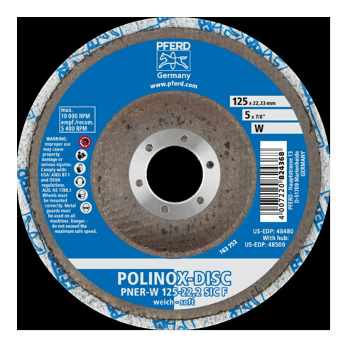 Pferd POLINOX Roue abrasive 125 mm souple