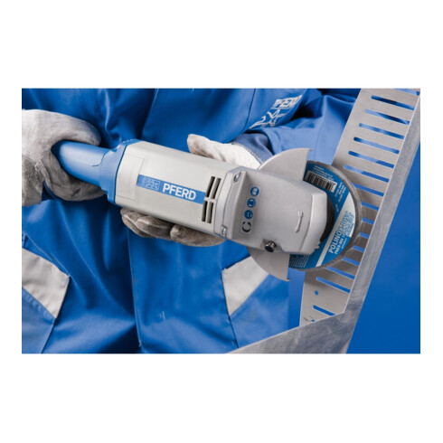 PFERD POLINOX verpresste Vlies-Disc PNER Ø 115 mm Bohrung-Ø 22,23 mm Weich SIC Fein für Finish