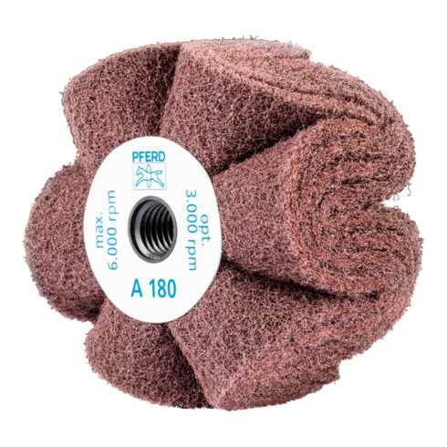 PFERD POLINOX Vlies-Schleifrad PNG Ø 100x50mm Gewinde 5/8-11 A180 für Feinschliff und Finish