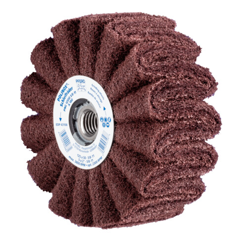 PFERD POLINOX Vlies-Schleifrad PNG Ø 125x50 Gewinde 5/8-11 A180 für Feinschliff und Finish
