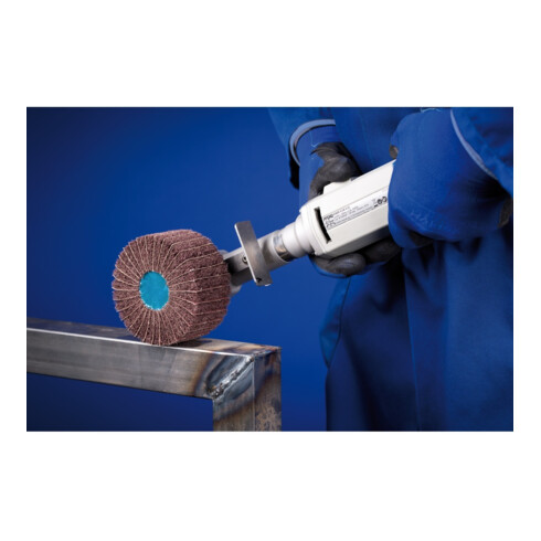 PFERD POLINOX Vlies-Schleifrad PNZ Ø 100x50mm Gewinde 5/8-11 A180 für Feinschliff und Finish