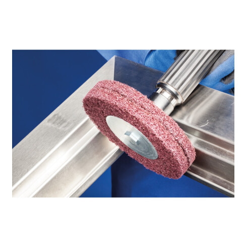 PFERD POLINOX Vliesronden Ø 125 mm Bohrung-Ø 13 mm A100 für Feinschliff und Finish