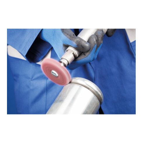 PFERD POLINOX Vliesronden Ø 50mm Bohrung-Ø 6 mm A280 für Feinschliff und Finish
