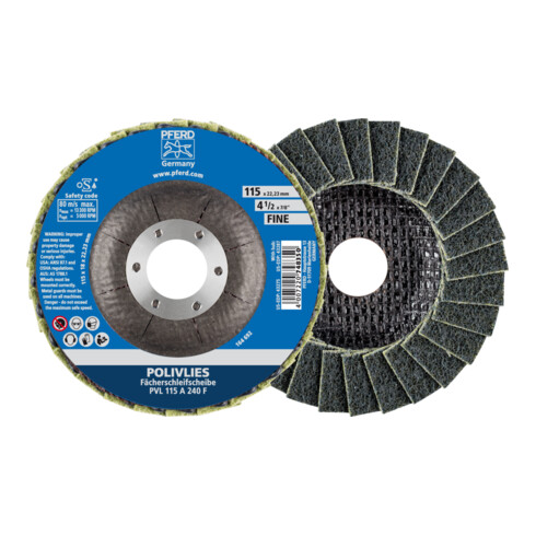 PFERD POLIVLIES-Fächerscheibe PVL 115