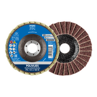 PFERD TOOLS POLIVLIES-Fächerscheibe PVL 125