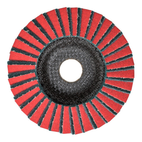 PFERD POLIVLIES-Fächerscheibe PVZ Keramik Ø 125 mm Bohrung 22,23 mm CO-COOL120/A240F für Feinschliff