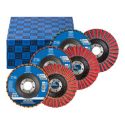 PFERD POLIVLIES-Fächerscheiben Set PVZ Keramik Ø115mm Bohrung Ø22,23mm CO-COOL60/G,80/M,120/F