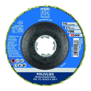Pferd Polivliesscheibe X-LOCK PVL A 115mm 240 fein