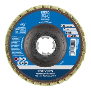 Pferd Polivliesscheibe X-LOCK PVL A 125mm 240 fein