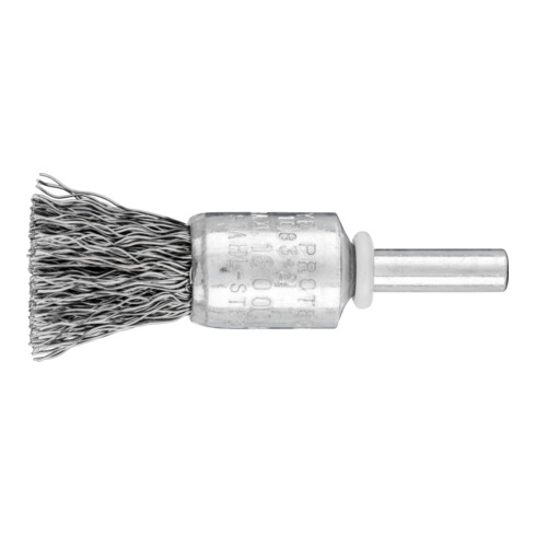 PFERD POS Pinselbürste ungezopft PBU Ø15 mm Schaft-Ø6 mm Stahl-Draht-Ø0,35