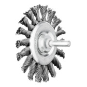 PFERD POS Rundbürste gezopft RBG Ø76x6 mm Schaft-Ø6 mm Stahl-Draht-Ø0,50