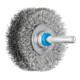 PFERD POS Rundbürste ungezopft RBU Ø50x15 mm Schaft-Ø6 mm Edelstahl-Draht-Ø0,20-1