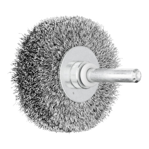 PFERD POS Rundbürste ungezopft RBU Ø50x15 mm Schaft-Ø6 mm Stahl-Draht-Ø0,20
