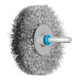 PFERD POS Rundbürste ungezopft RBU Ø70x15 mm Schaft-Ø6 mm Edelstahl-Draht-Ø0,30-1