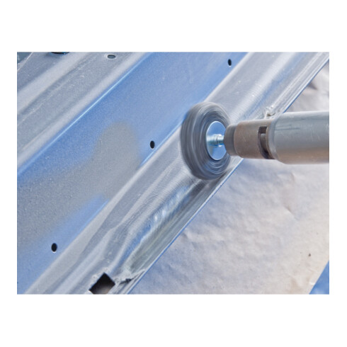PFERD POS Rundbürste ungezopft RBU Ø70x15 mm Schaft-Ø6 mm Stahl-Draht-Ø0,30