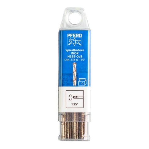 PFERD Punte elicoidali DIN 338 HSSE N 9,5 INOX INOX