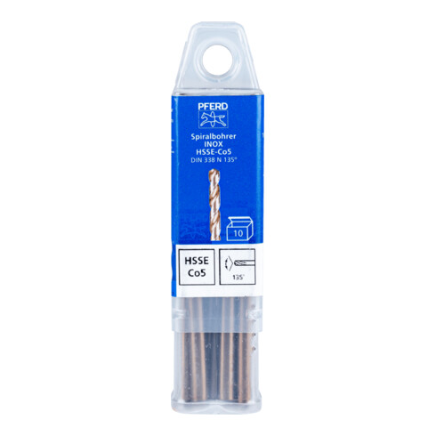 PFERD Punte elicoidali SPB, DIN 338 HSSE N 5.1 INOX