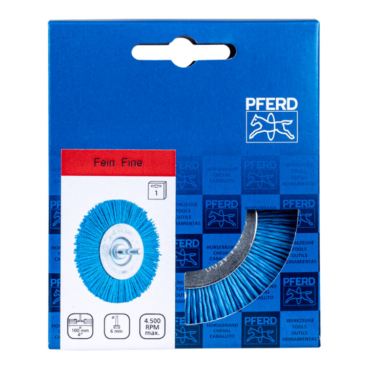 PFERD rondborstel met schacht, ongetordeerd POS RBU 10010/6 BLAUW 180 UNIVERSAL (1)