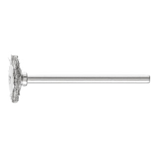 PFERD rondborstel met schacht, ongetordeerd RBU 1602/3 INOX 0,10 0,3 mm