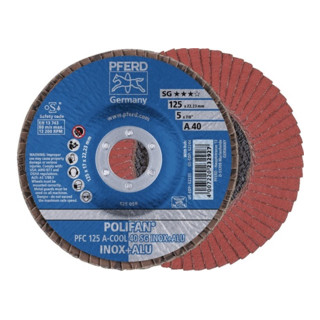 Pferd-Rüggeberg Fächerschleifsch. gewölbt125mm A 60 SG -COOL