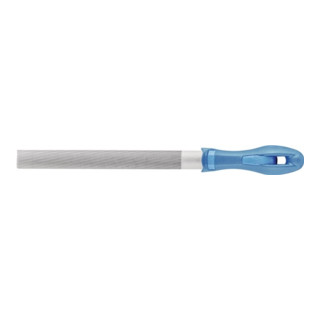 Pferd-Rüggeberg Halbrundfeile L.200mm Hieb 2 DIN7261 Q.20x6mm m.Spiralhieb