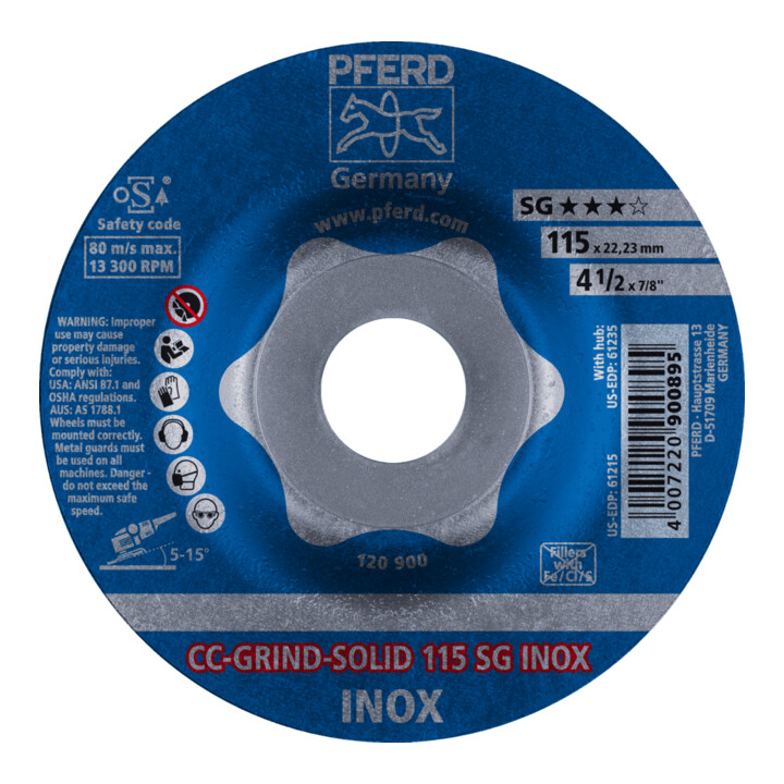 Pferd-Rüggeberg Schleifsch.CC-Grind-SolidSG INOX 115mm