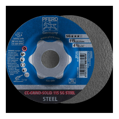 Pferd-Rüggeberg Schleifsch.CC-Grind-SolidSG STEEL 115mm