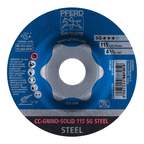 Pferd-Rüggeberg Schleifsch.CC-Grind-SolidSG STEEL 115mm