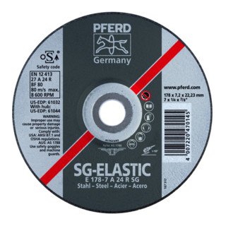 Pferd-Rüggeberg Schruppscheibe A24RSG 115x4,1mm gekr.