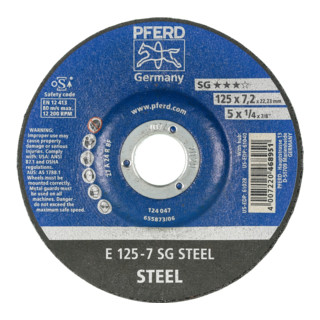 Pferd-Rüggeberg Schruppscheibe A24RSG 125x7,2mm gekr.