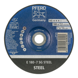 Pferd-Rüggeberg Schruppscheibe A24RSG 178-7,2mm gekr.