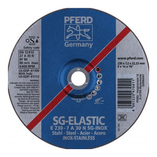 Pferd-Rüggeberg Schruppscheibe A30NSG V2A115x7,2mm gekr.