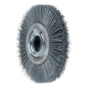 PFERD Rundbürste breit ungezopft RBU Ø 150x25xvari. Bohr. SiC-Filament-Ø 0,55 mm Korn 120 Schleifbock