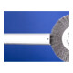 PFERD Rundbürste breit ungezopft RBU Ø180x25xvariable Bohrung Stahl-Draht-Ø0,30 Schleifbock-2