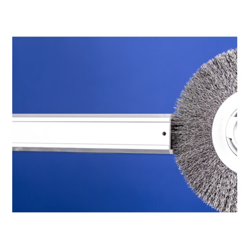 PFERD Rundbürste breit ungezopft RBU Ø180x25xvariable Bohrung Stahl-Draht-Ø0,30 Schleifbock