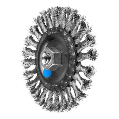 PFERD Rundbürste gezopft RBG Ø 115x12 mm M14 Edelstahl-Draht-Ø 0,50mm Winkelschleifer